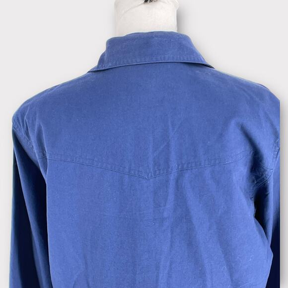 Vintage Western Wrangler Patriotic American Texas Flag Button Up Shirt M - Picture 4 of 15